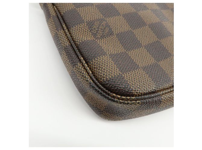 Louis Vuitton Damier Ebene Pochette Accessoires Hand Bag Brown N51985 - vista 13