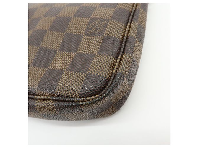 Louis Vuitton Damier Ebene Pochette Accessoires Hand Bag Brown N51985 - vista 14