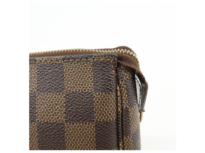 Louis Vuitton Damier Ebene Pochette Accessoires Hand Bag Brown N51985 - vista 15