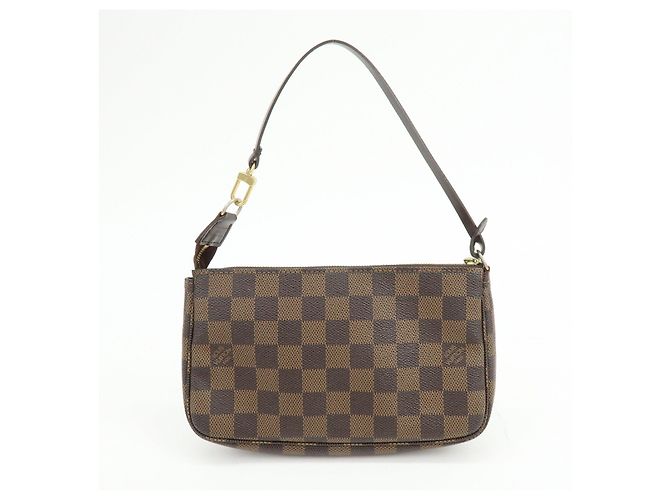 Louis Vuitton Damier Ebene Pochette Accessoires Hand Bag Brown N51985 - vista 2