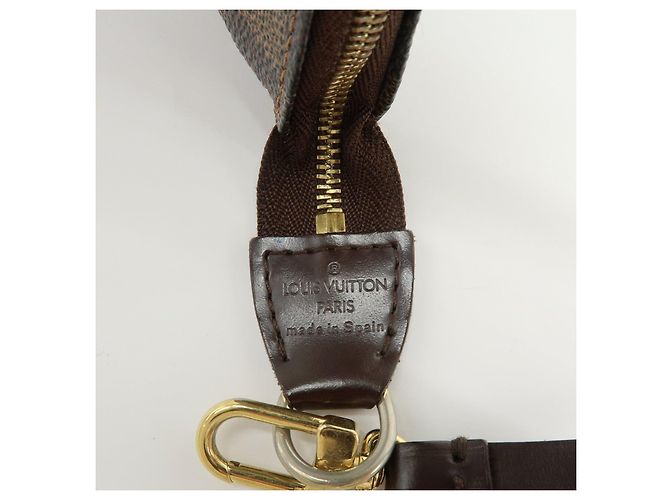 Louis Vuitton Damier Ebene Pochette Accessoires Hand Bag Brown N51985 - vista 20