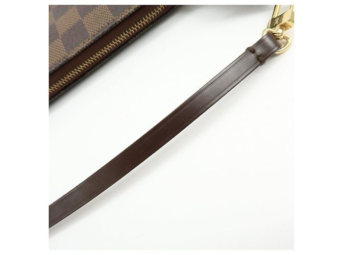 Louis Vuitton Damier Ebene Pochette Accessoires Hand Bag Brown N51985 - vista 8