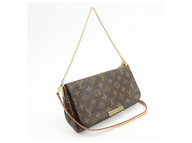 Louis Vuitton Monogram Favorite MM 2Way Bag Shoulder Bag Brown M40718 - vista 4