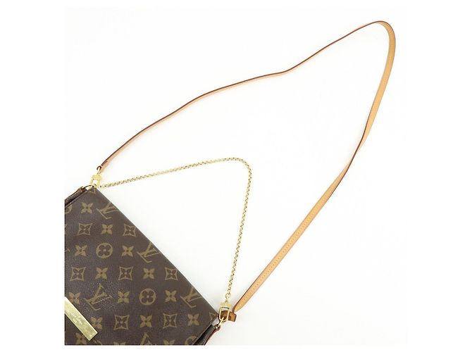 Louis Vuitton Monogram Favorite MM 2Way Bag Shoulder Bag Brown M40718 - vista 6