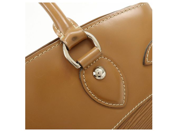 Borsa a mano in pelle Louis Vuitton Epi Passy PM Camel M59261 - vista 10