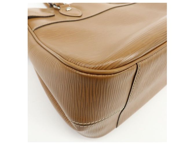 Borsa a mano in pelle Louis Vuitton Epi Passy PM Camel M59261 - vista 13