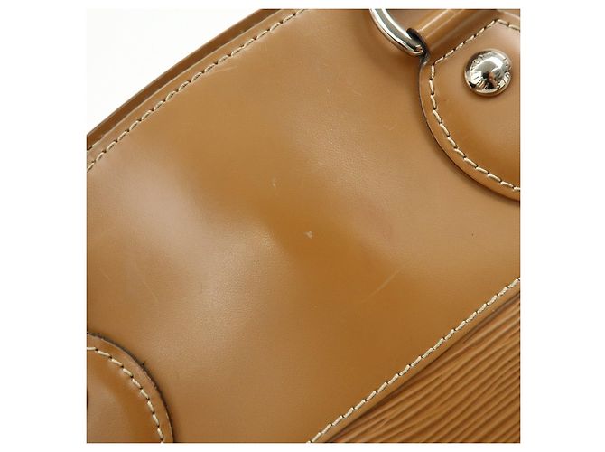 Borsa a mano in pelle Louis Vuitton Epi Passy PM Camel M59261 - vista 18