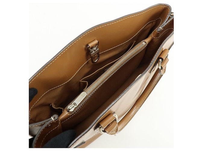 Borsa a mano in pelle Louis Vuitton Epi Passy PM Camel M59261 - vista 19