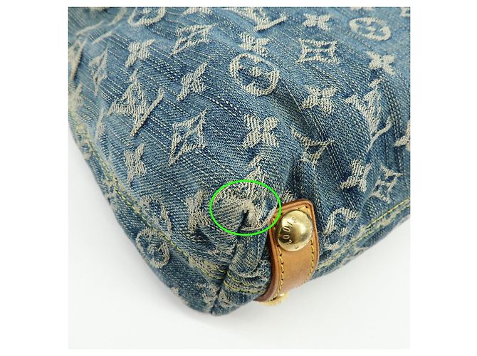 Louis Vuitton Monogram Denim Baggy PM Borsa 2Way Borsa a Tracolla M95049 - vista 12