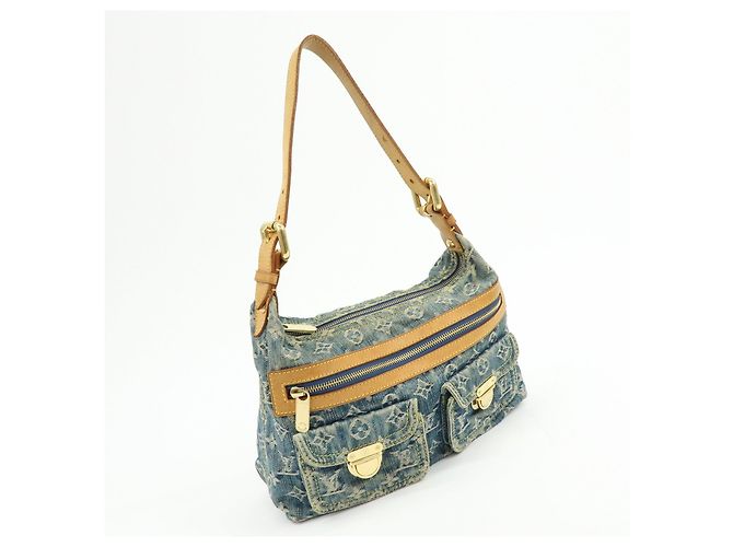 Louis Vuitton Monogram Denim Baggy PM Borsa 2Way Borsa a Tracolla M95049 - vista 4
