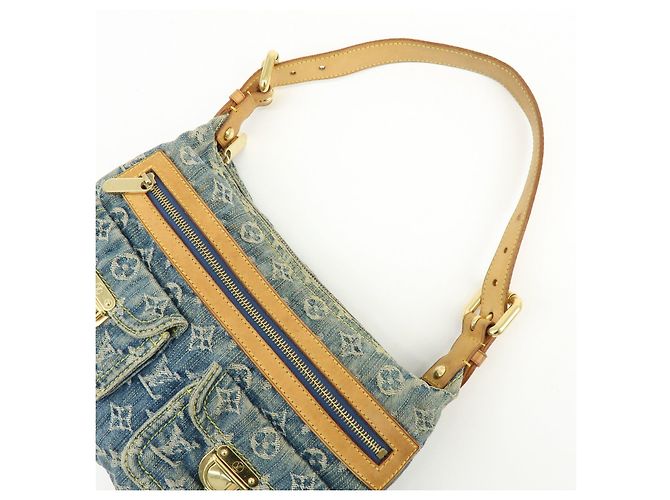 Louis Vuitton Monogram Denim Baggy PM Borsa 2Way Borsa a Tracolla M95049 - vista 6