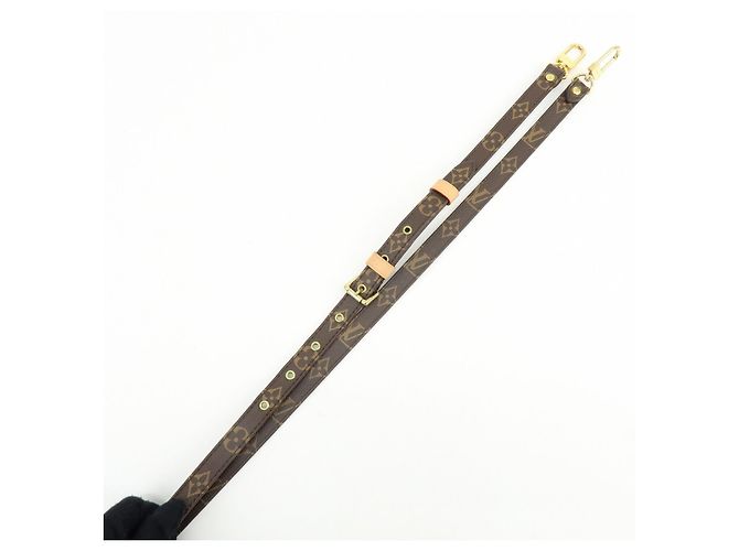 Louis Vuitton Monogram Adjustable Shoulder Strap Brown 120cm J52315 - view 3