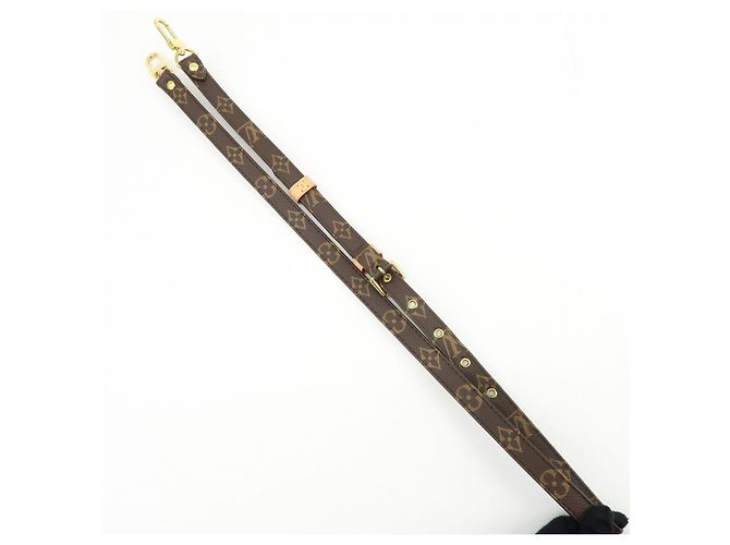 Louis Vuitton Monogram Adjustable Shoulder Strap Brown 120cm J52315 - view 4