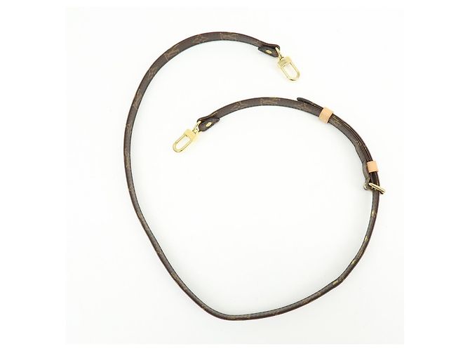Louis Vuitton Monogram Adjustable Shoulder Strap Brown 120cm J52315 - view 5