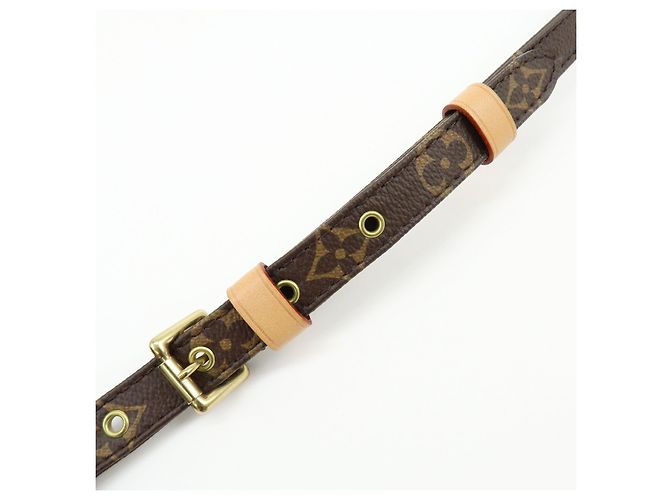 Louis Vuitton Monogram Adjustable Shoulder Strap Brown 120cm J52315 - view 6