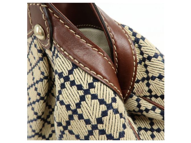 Borsa GUCCI Sukey Diamante Interlocking G GG Canvas Leather 211944 - vista 13