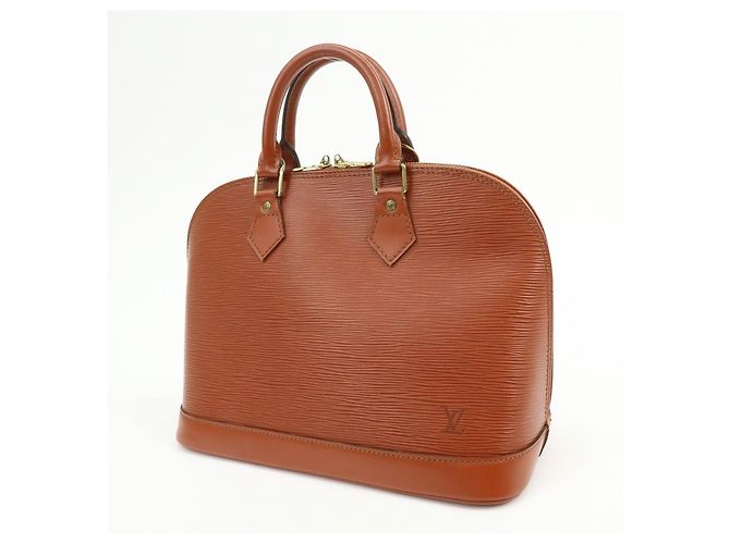 Louis Vuitton Epi Alma PM Leather Hand Bag Kenya Brown M52143 - vista 3