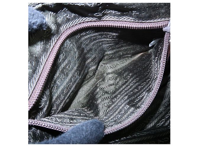 Borsa a spalla e borsa a mano in pelle PRADA Logo Sport Giallo Marrone - vista 22