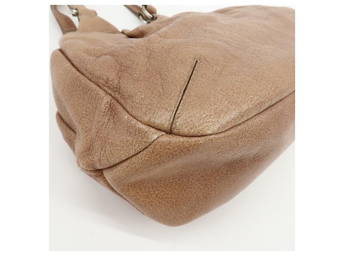 Borsa a spalla e borsa a mano in pelle con logo PRADA Beige - vista 11