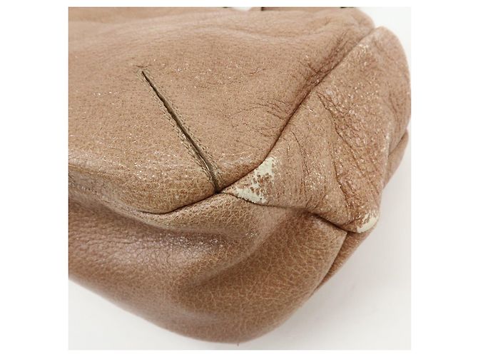 Borsa a spalla e borsa a mano in pelle con logo PRADA Beige - vista 12