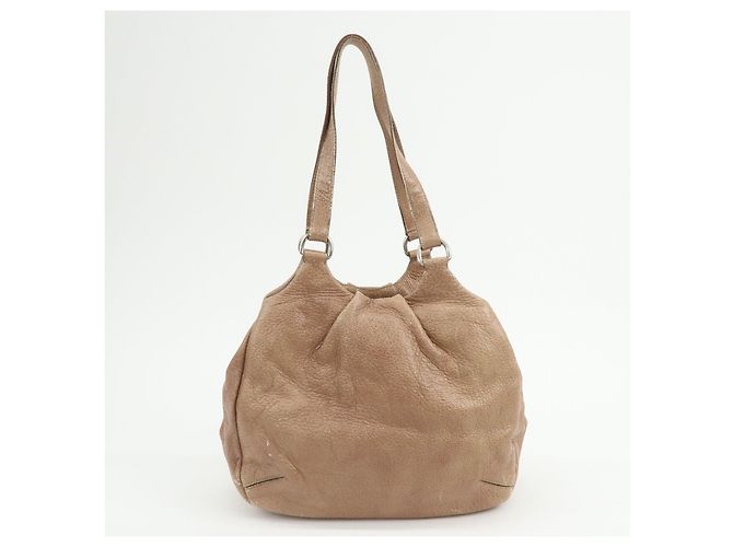 Borsa a spalla e borsa a mano in pelle con logo PRADA Beige - vista 2