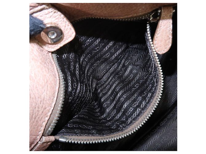 Borsa a spalla e borsa a mano in pelle con logo PRADA Beige - vista 22