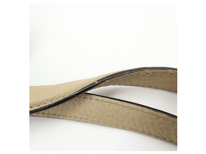 Borsa a spalla e borsa a mano GUCCI SOHO Interlocking G in pelle Beige 308363 - vista 10