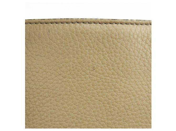 Borsa a spalla e borsa a mano GUCCI SOHO Interlocking G in pelle Beige 308363 - vista 18