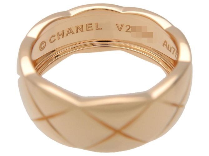 Anello CHANEL COCO Crush Medium #47 K18 750YG Oro Giallo US4.5 J10571 - vista 4