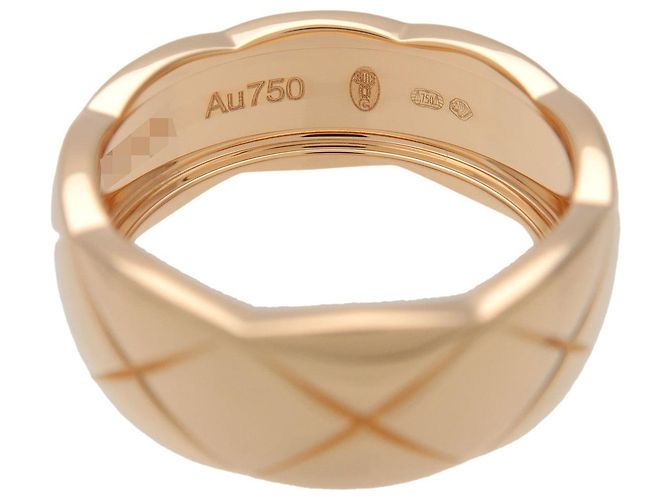 Anello CHANEL COCO Crush Medium #47 K18 750YG Oro Giallo US4.5 J10571 - vista 5