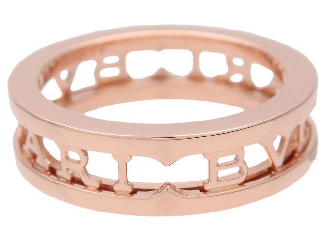 Bulgari BVLGARI B-Zero1 Anello a Spirale Logo K18 750PG Oro Rosa #52 US6 EU52 - vista 2