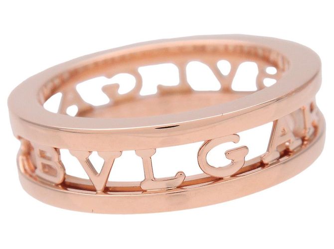 Bulgari BVLGARI B-Zero1 Anello a Spirale Logo K18 750PG Oro Rosa #52 US6 EU52 - vista 5