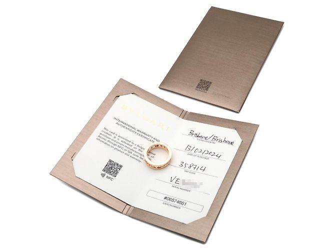 Bulgari BVLGARI B-Zero1 Anello a Spirale Logo K18 750PG Oro Rosa #52 US6 EU52 - vista 8