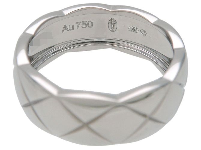 CHANEL COCO Crush Ring Medium K18 750WG White Gold #50 US5.5 J10570 - Ansicht 5