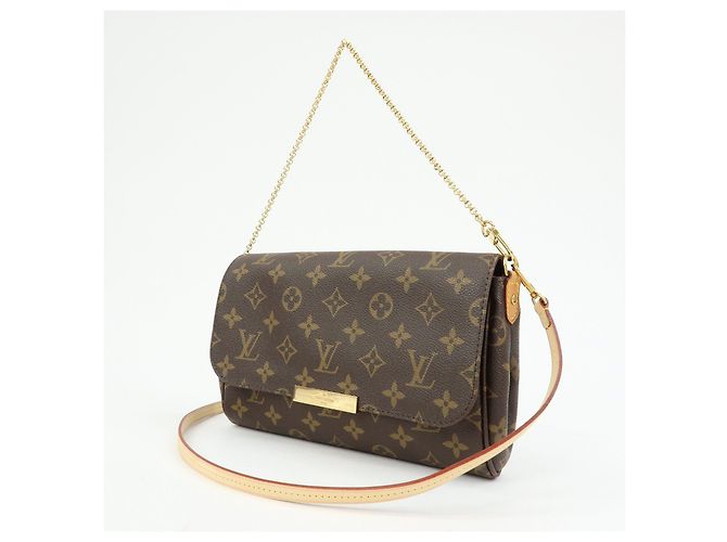Borsa a tracolla Louis Vuitton Monogram Favorite MM Brown M40718 - vista 3