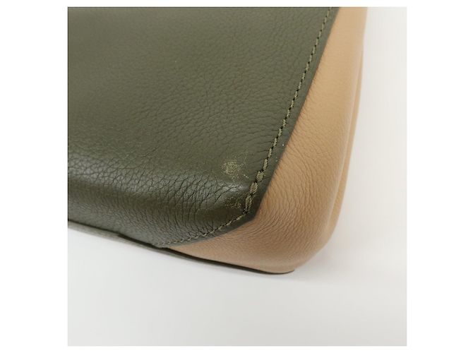 Louis Vuitton LOCKME 2 BB Borsa a mano 2 vie in pelle Rose Khaki M54103 - vista 13