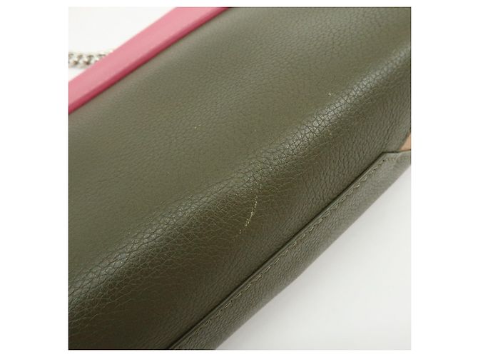 Louis Vuitton LOCKME 2 BB Borsa a mano 2 vie in pelle Rose Khaki M54103 - vista 14