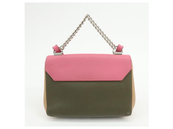 Louis Vuitton LOCKME 2 BB Borsa a mano 2 vie in pelle Rose Khaki M54103 - vista 2
