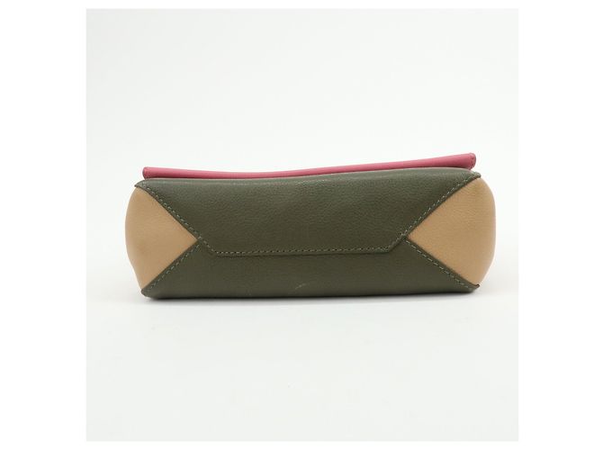 Louis Vuitton LOCKME 2 BB Borsa a mano 2 vie in pelle Rose Khaki M54103 - vista 5