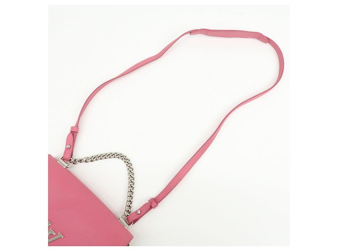 Louis Vuitton LOCKME 2 BB Borsa a mano 2 vie in pelle Rose Khaki M54103 - vista 6