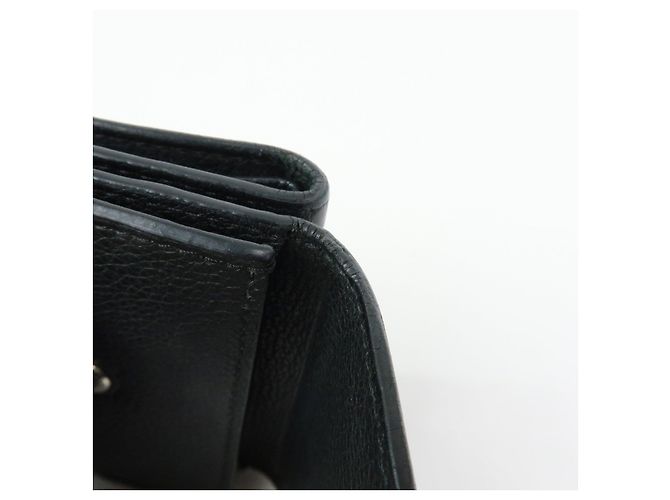 Louis Vuitton Logo Portefeuille Lock Mini Compact Wallet Noir M63921 - vista 17