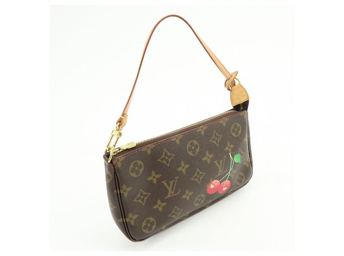 Louis Vuitton Monogram Cherry Pochette Accessoires Pouch M95008 - vista 4