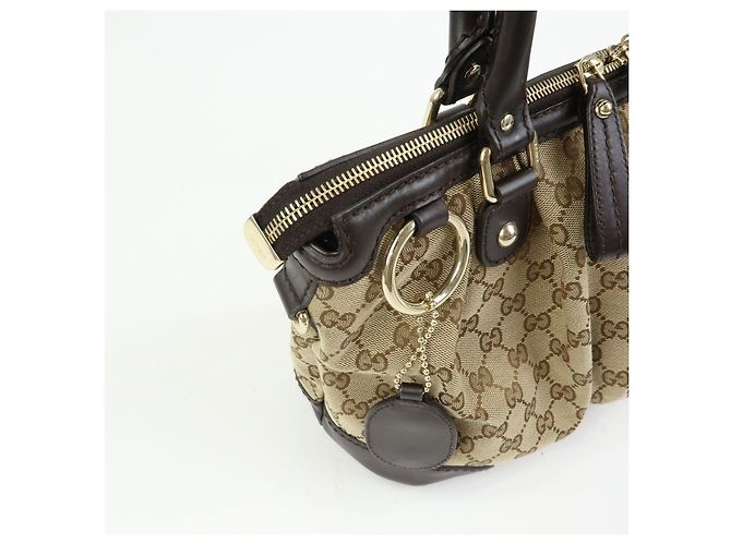 Borsa a tracolla 2Way GUCCI Sukey Interlocking G GG Canvas Leather 247902 - vista 14