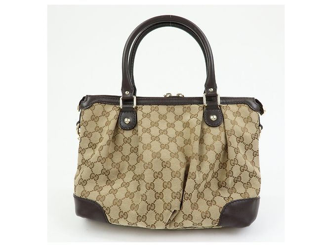 Borsa a tracolla 2Way GUCCI Sukey Interlocking G GG Canvas Leather 247902 - vista 2