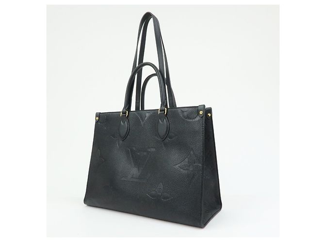 Louis Vuitton Monogram Empreinte On The Go MM 2Way Tote Bag Noir M45595 - vista 3