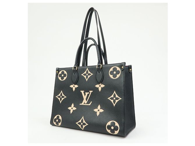Borsa Tote Louis Vuitton Bicolor Monogram Empreinte On The Go MM M45495 - vista 3