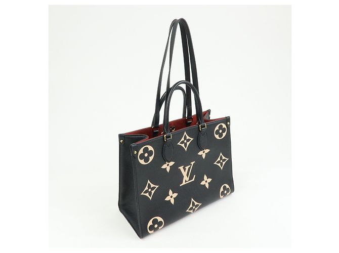 Borsa Tote Louis Vuitton Bicolor Monogram Empreinte On The Go MM M45495 - vista 4