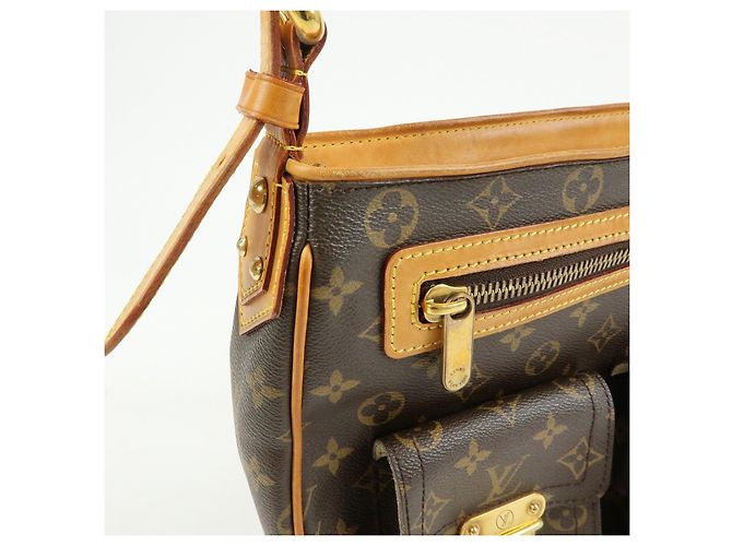 Louis Vuitton Monogram Hudson GM Canvas Shoulder Bag Brown M40045 - vista 17