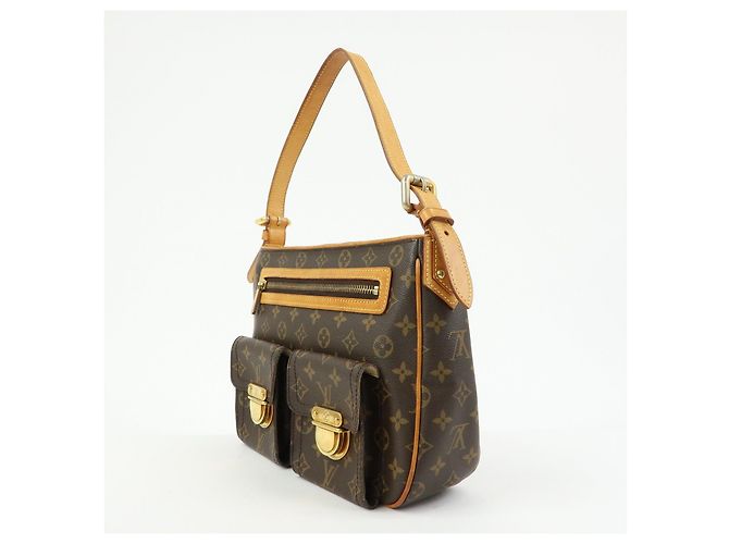 Louis Vuitton Monogram Hudson GM Canvas Shoulder Bag Brown M40045 - vista 3