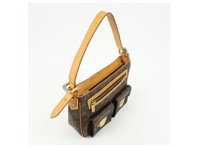 Louis Vuitton Monogram Hudson GM Canvas Shoulder Bag Brown M40045 - vista 4
